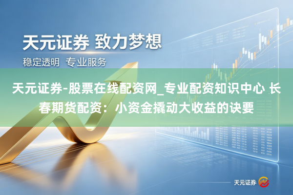 天元证券-股票在线配资网_专业配资知识中心 长春期货配资：小资金撬动大收益的诀要