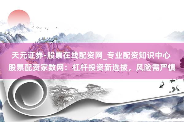 天元证券-股票在线配资网_专业配资知识中心 股票配资家数网：杠杆投资新选拔，风险需严慎