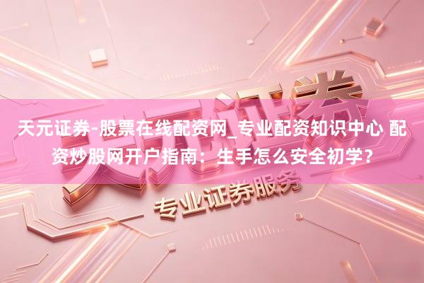 天元证券-股票在线配资网_专业配资知识中心 配资炒股网开户指南：生手怎么安全初学？